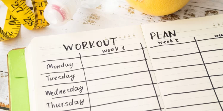 Beginner workout plan calendar