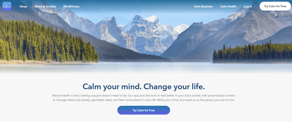 Mental Health Apps Calm